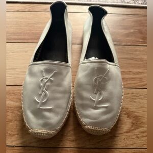 Yves Saint Laurent Cream Loafers